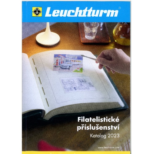 Produktový katalóg, LEUCHTTURM filatelistické príslušenstvo 2023,  Český IN