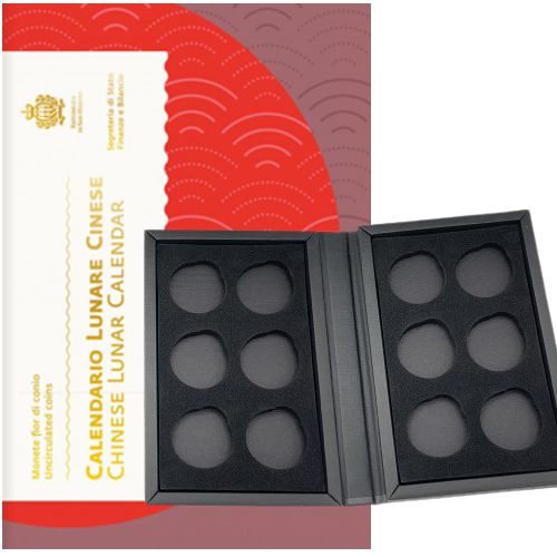 Zakladací BOX, na 12x 10 euro San Maríno LUNAR Calendar