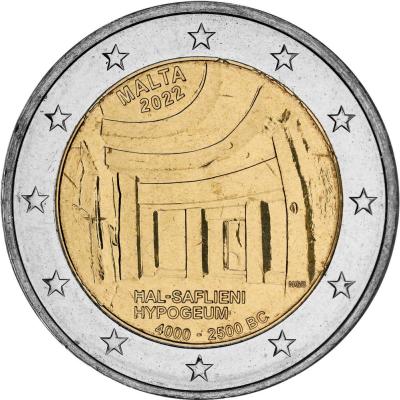 2 euro 2022 Malta cc.UNC, Hypogeum of Hal Saflieni
