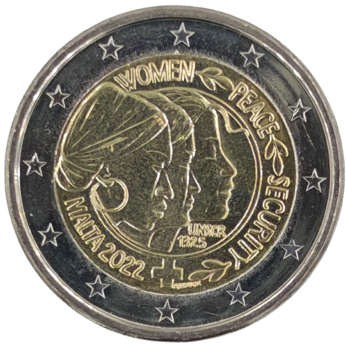 2 euro 2022 Malta cc.UNC Rezolúcia OSN