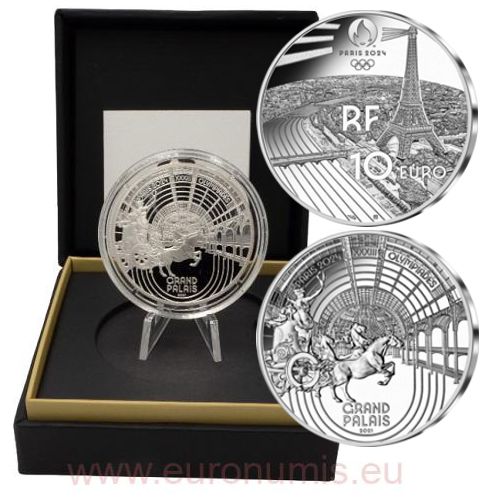 10 euro 2021 Francúzsko cc.PROOF GRAND PALAIS OH 2024