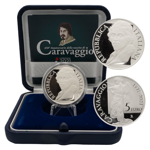 5 euro 2021 Taliansko PROOF Caravaggio