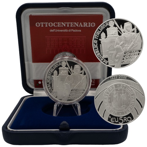 5 euro 2022 Taliansko PROOF Univerzita v Padove
