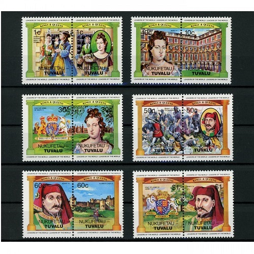 Známky 1984 Tuvalu čisté, Britskí monarchovia (Nukufetau)