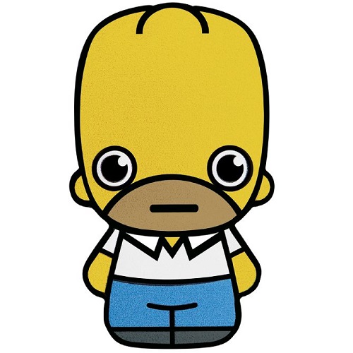 Dollar 2022 Tuvalu BU farbená 1 Oz Ag Homer Simpson (V:8:4)
