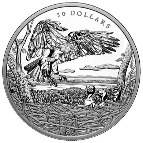 30 Dollars 2022 Kanada PROOF 2 Oz Ag Bald Eagles