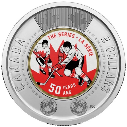 2 Dollars 2022 Kanada UNC farbená 50th Anniversary Summit Series