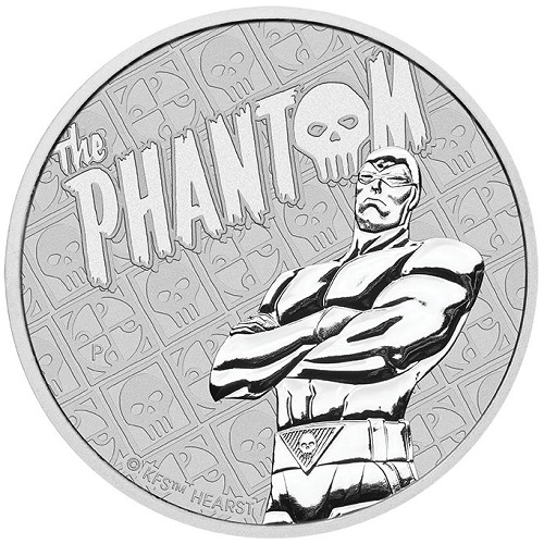 Dollar 2022 Tuvalu BU 1 Oz Ag The Phantom (V:5:4)