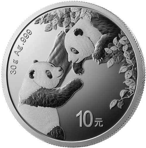 10 Yuan 2023 Čína BU 30g Ag, Chinese Panda