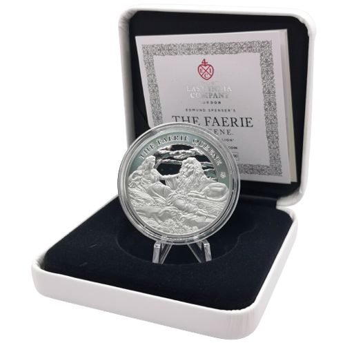 One Pound 2022 Svätá Helena PROOF 1 Oz Ag Una And The Lion