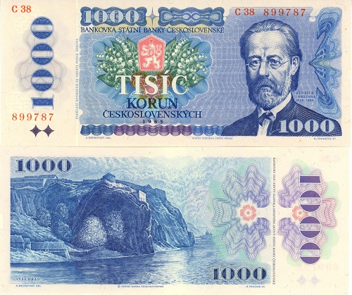 1000 Korún 1985 Československo UNC séria C38