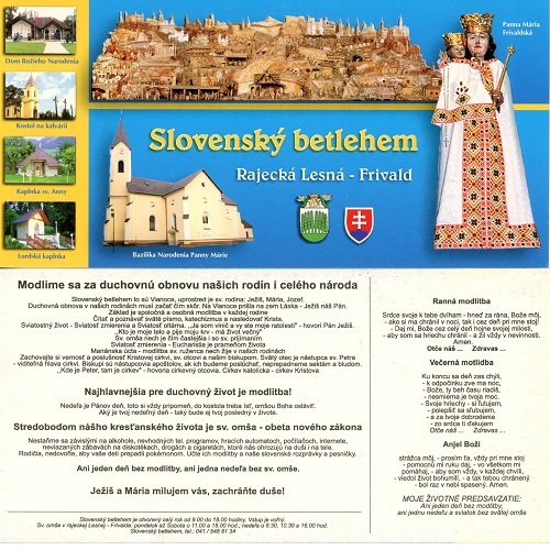 Pohľadnicová karta Slovensko čistá, Slovensky betlehem modrožltá (var.1)