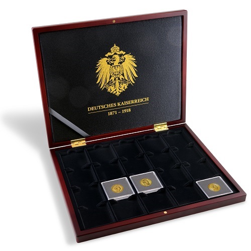 Kazeta VOLTERRA UNO de Luxe, na 20 ks QUADRUM Nemecká ríša, mahagon