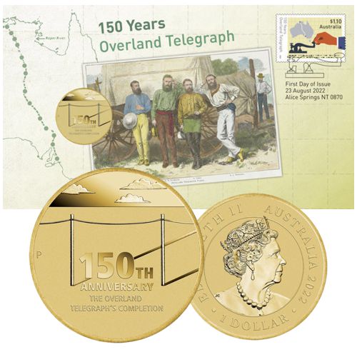 Dollar 2022 Austrália BU karta Australian Overland Telegraph