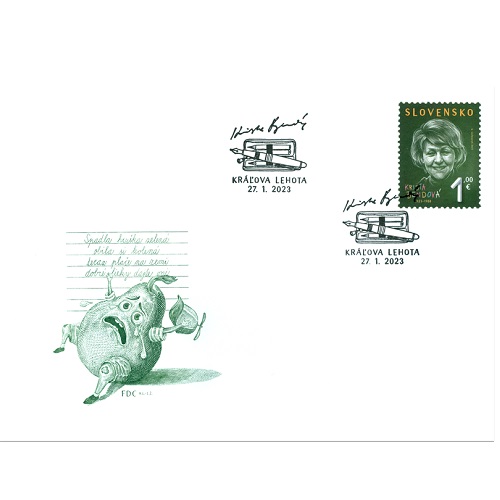 FDC 2023 Slovensko, Osobnosti: Krista Bendová (FDC 785)