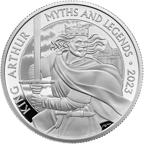 2 Pounds 2023 Anglicko PROOF 1 Oz Ag King Arthur