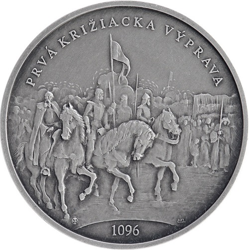 2 Dollars 2022 Niue BU Prvá križiacka výprava, rok 1096
