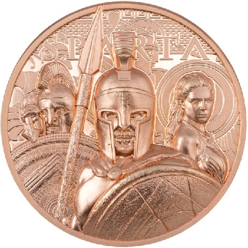 Dollar 2023 Cook Islands PROOF like Ultra High Relief 50g Cu Sparta (X:10:6)