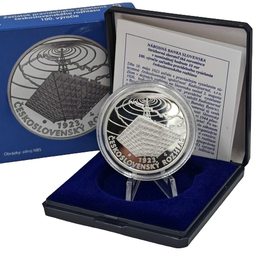 10 euro 2023 Slovensko PROOF, Československý rozhlas