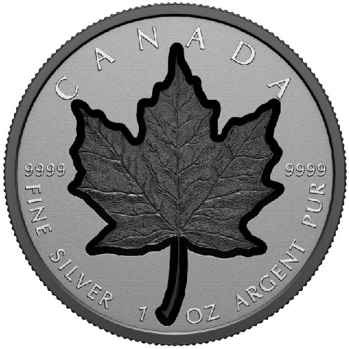 20 Dollars 2023 Kanada PROOF 1 Oz Ag Maple Leaf Black Rhodium(X:12:1)
