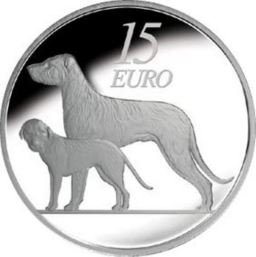 15 euro 2012 Írsko PROOF, Hund