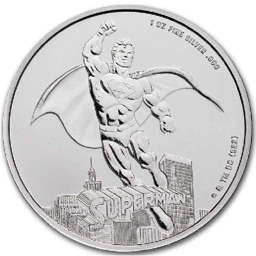 5 Dollars 2023 Samoa BU 1 Oz Ag DC Comics Superman