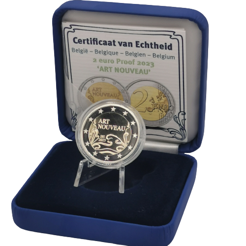 2 euro 2023 Belgicko cc.PROOF Rok secesie