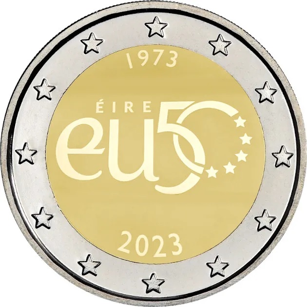 2 euro 2023 Írsko cc. UNC vstup Írska do Európskej únie