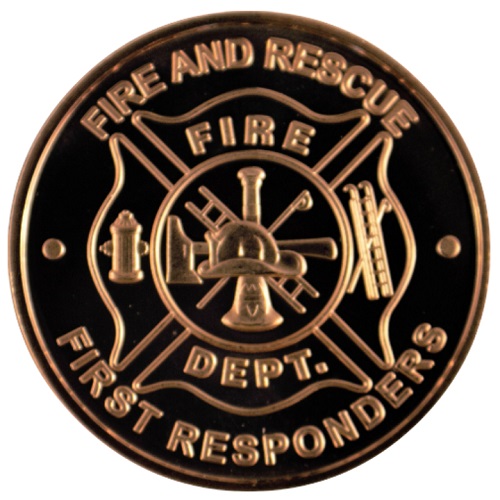Medaila, ADVP OUNCE 999/1000 Cu, Fire Department Logo