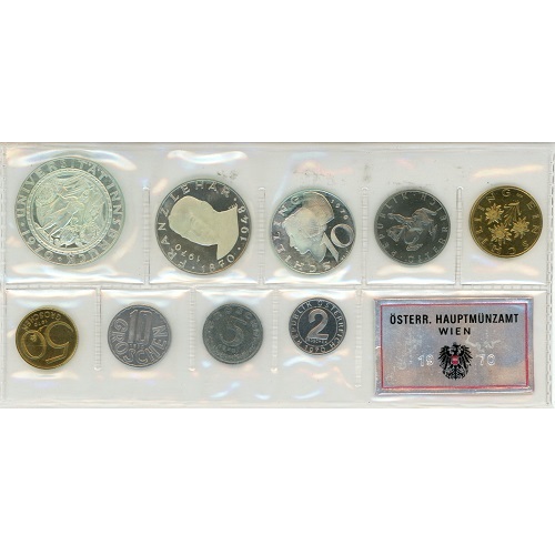 SADA 1970 Rakúsko PROOF (91,67 Schilling)
