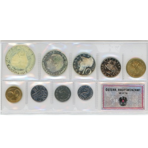 SADA 1973 Rakúsko PROOF (91,67 Schilling) Bummerl house