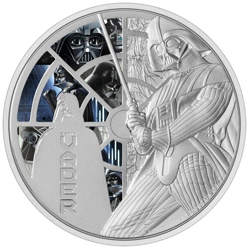 10 Dollars 2022 Niue PROOF farbená 3 Oz Ag Darth Vader (Z:7:4)