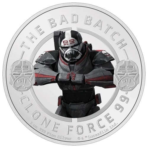 2 Dollars 2022 Niue PROOF farbená 1 Oz Ag The Bad Batch - Wrecker