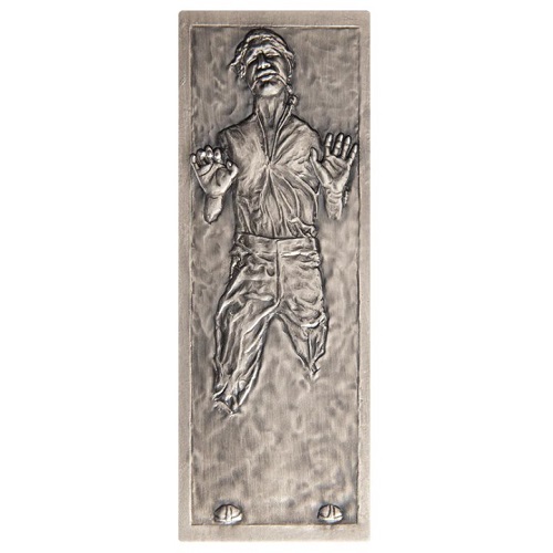 10 Dollars 2022 Niue BU Antiqued 3 Oz Ag Star Wars - Han Solo in Carbonite