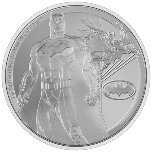 2 Dollars 2022 Niue PROOF 1 Oz Ag DC Comics - Batman 