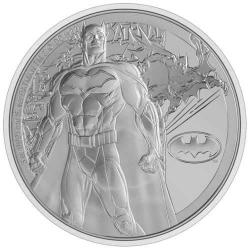 10 Dollars 2022 Niue PROOF 3 Oz Ag DC Comics - Batman 
