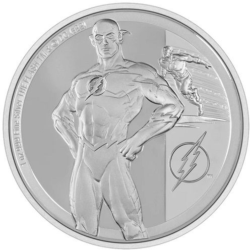 2 Dollars 2022 Niue PROOF 1 Oz Ag DC Comics - The Flash