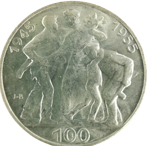100 Korún 1955 var.A Československo, Oslobodenie Československa 