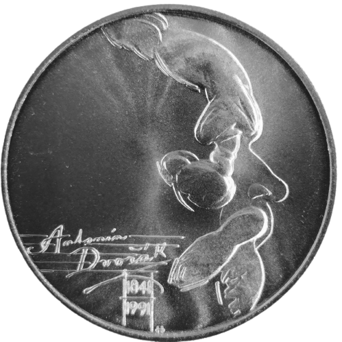 100 Korún 1991 Československo BK, Antonín Dvořák