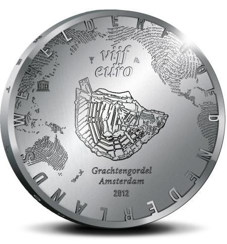 5 EURO 2012 Holandsko cc.UNC Grachtengordel