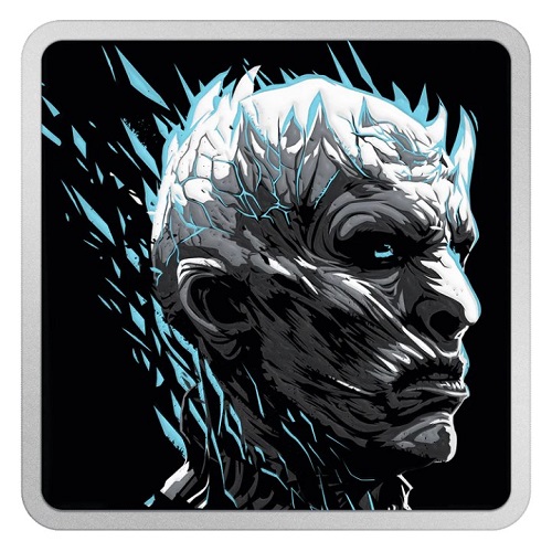 ONE OUNCE 2022 PROOF farbená 1 Oz Ag The Night King