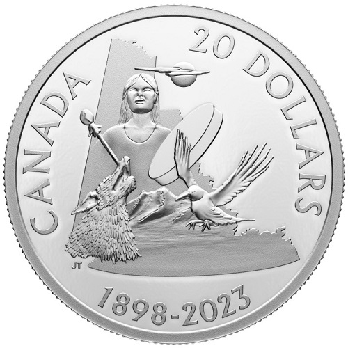 20 Dollars 2023 Kanada PROOF 31,39 g Ag Anniversary of Yukon