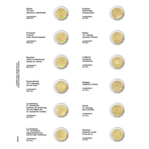 Doplňujúci list č.32 MULTI COLLECT, ilustrovaný pre 2 euro 