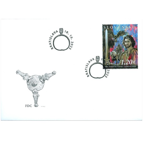 FDC 2023 Slovensko, Vznik Samovej ríše (FDC 804)