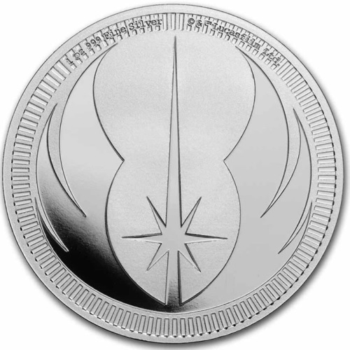 2 Dollars 2023 Niue BU 1 Oz Ag, Jedi Order Crest (Z:6:1)