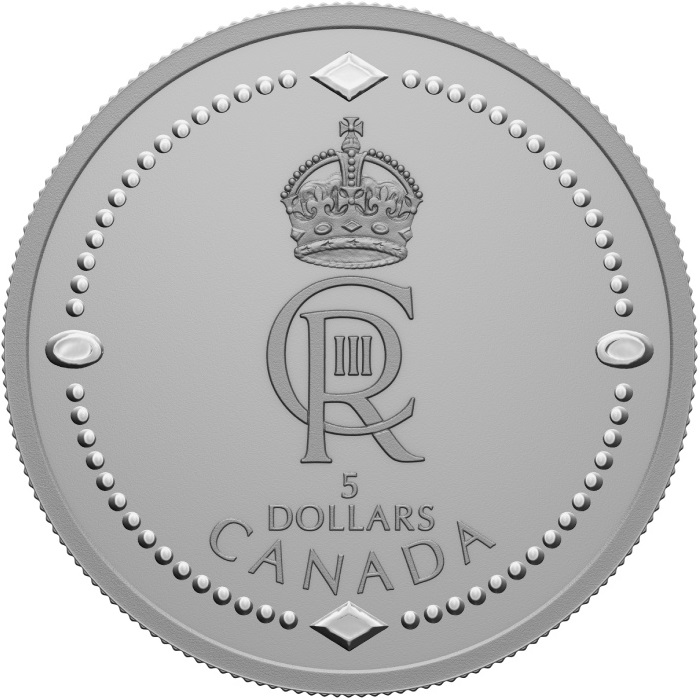 5 Dollars 2023 Kanada PROOF karta 7,96 g Ag King Charles III