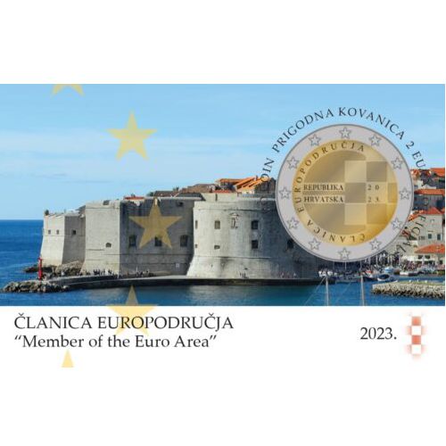 2 euro 2023 Chorvátsko cc.BU karta, Zavedenie eura ako oficiálnej meny