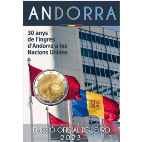 2 euro 2023 Andorra BU karta , členstvo Andorry v OSN
