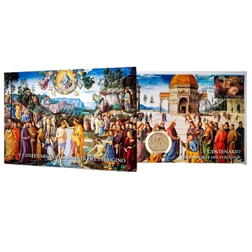 2 euro 2023 Vatikán BU numisbrief, Pietro Perugino