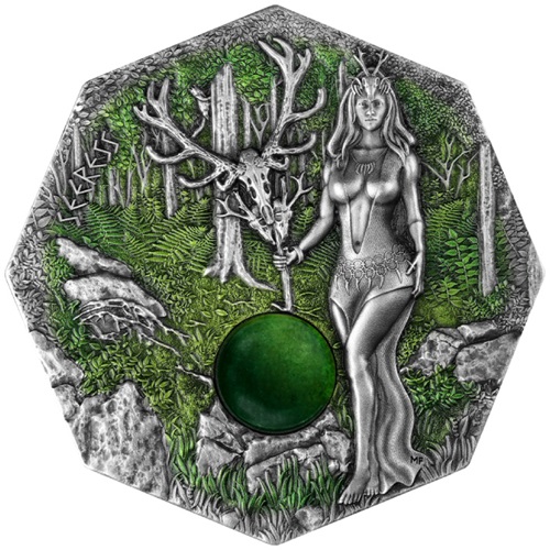 10 Mark 2023 Germania BU farbená Ultra High Relief 2 Oz Ag Witchcraft - Seeress